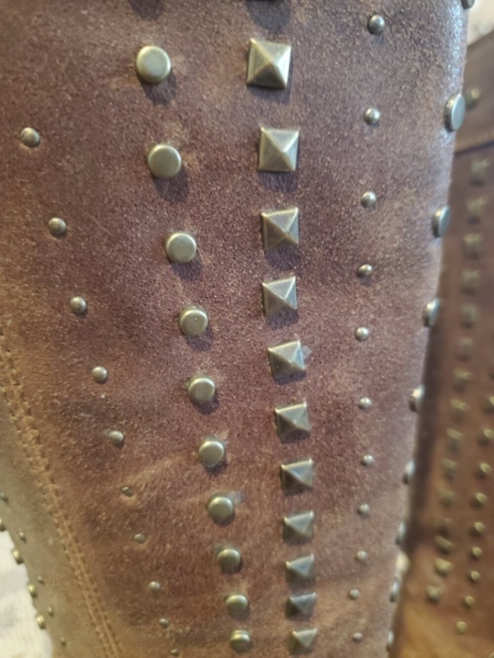 Vintage Western Leather, Studded Boots - image 5